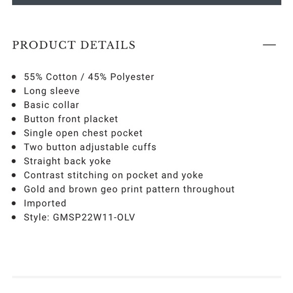 ✨ Gibson olive green button down shirt. - Picture 2 of 9